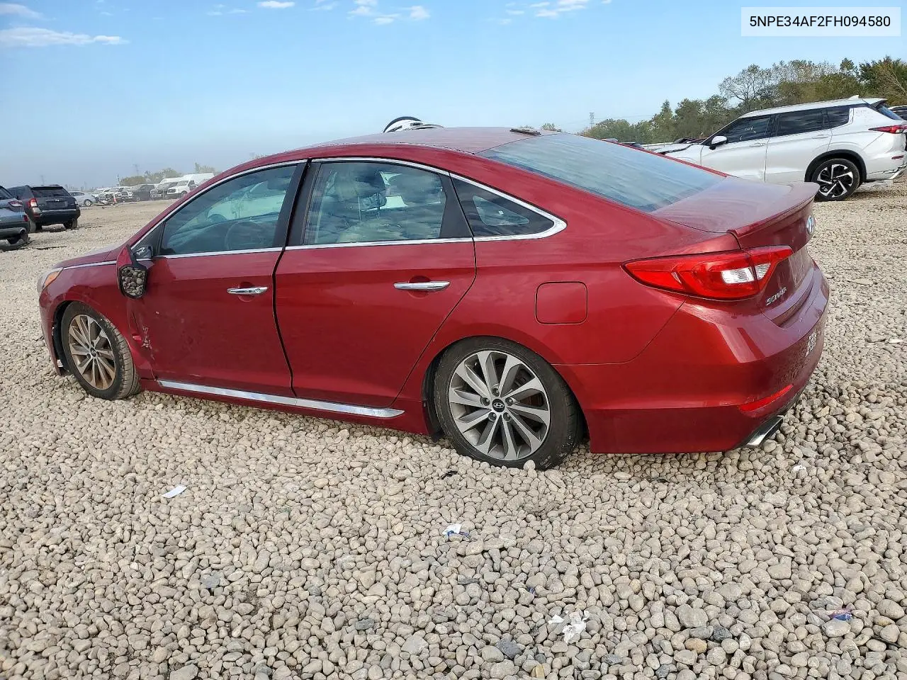 2015 HYUNDAI SONATA VIN 5NPE34AF2FH094580 — фото 2