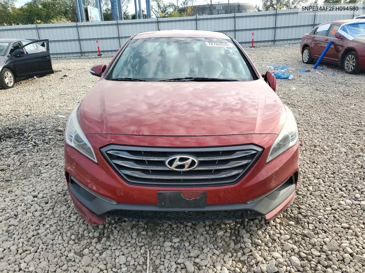 2015 HYUNDAI SONATA VIN 5NPE34AF2FH094580 — фото 5