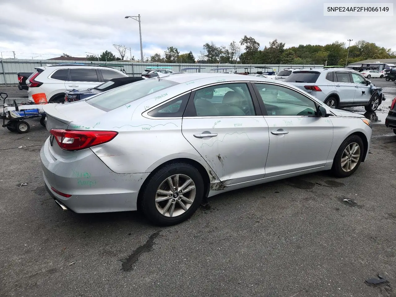 2015 HYUNDAI SONATA VIN 5NPE24AF2FH066149 — фото 3