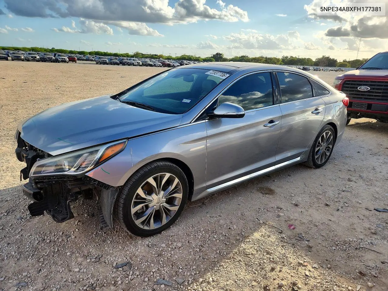 HYUNDAI SONATA 2015, VIN 5NPE34ABXFH177381