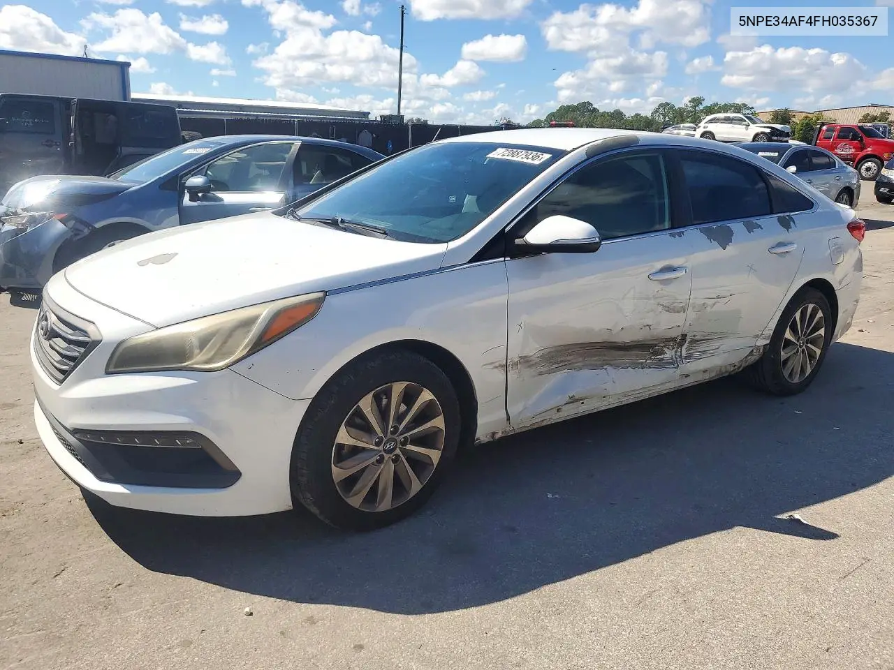 HYUNDAI SONATA 2015, VIN 5NPE34AF4FH035367