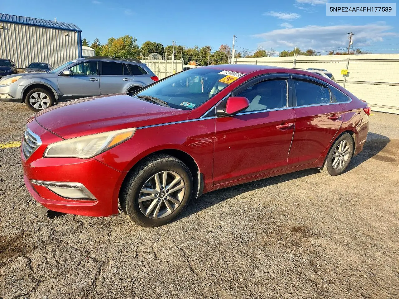 2015 HYUNDAI SONATA VIN 5NPE24AF4FH177589 — фото 2