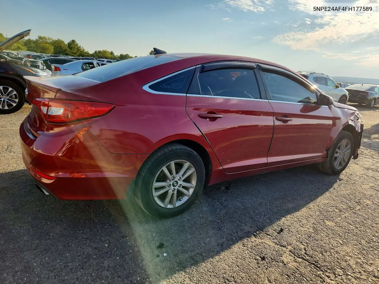 HYUNDAI SONATA 2015, VIN 5NPE24AF4FH177589