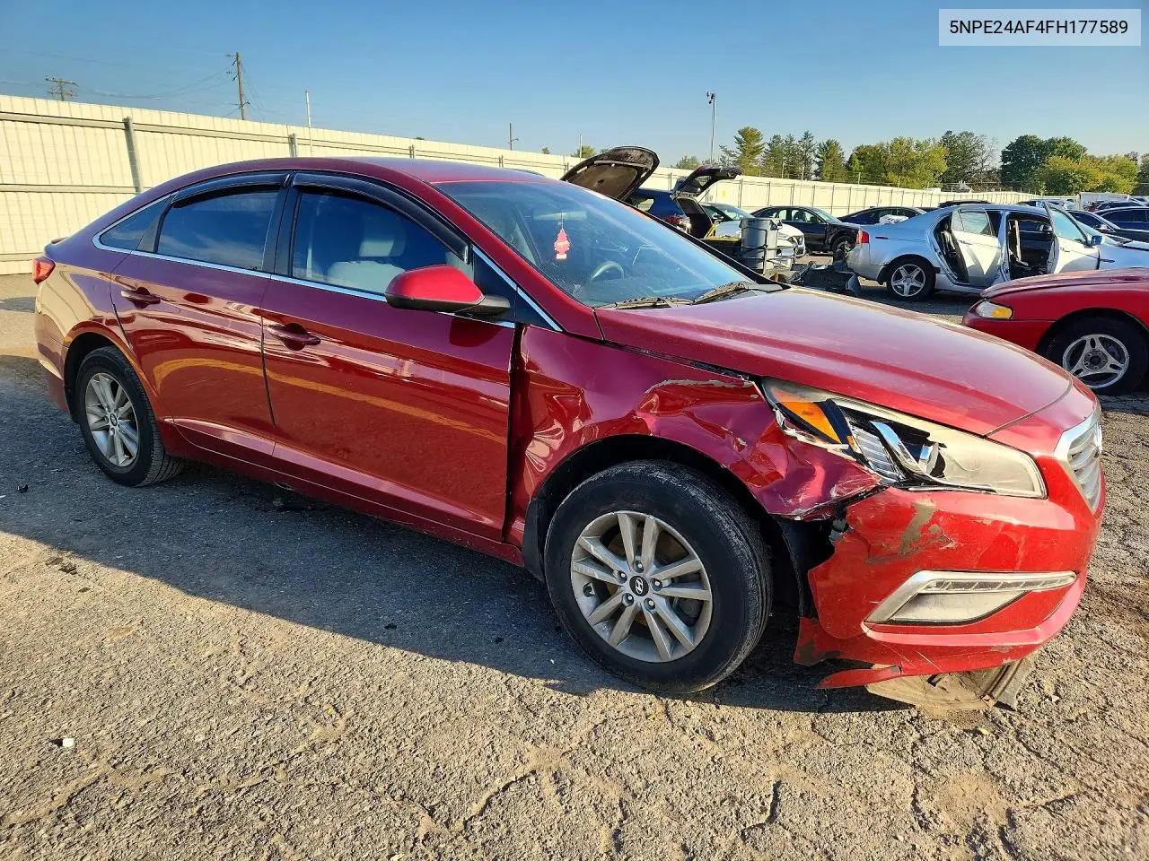 2015 HYUNDAI SONATA VIN 5NPE24AF4FH177589 — фото 4