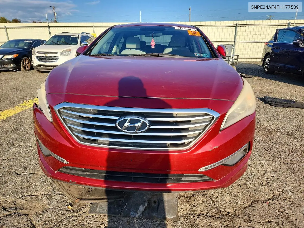 2015 HYUNDAI SONATA VIN 5NPE24AF4FH177589 — фото 5