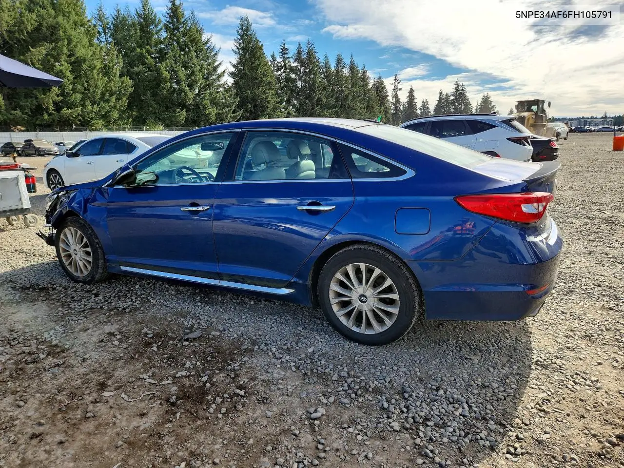 2015 HYUNDAI SONATA VIN 5NPE34AF6FH105791 — фото 2