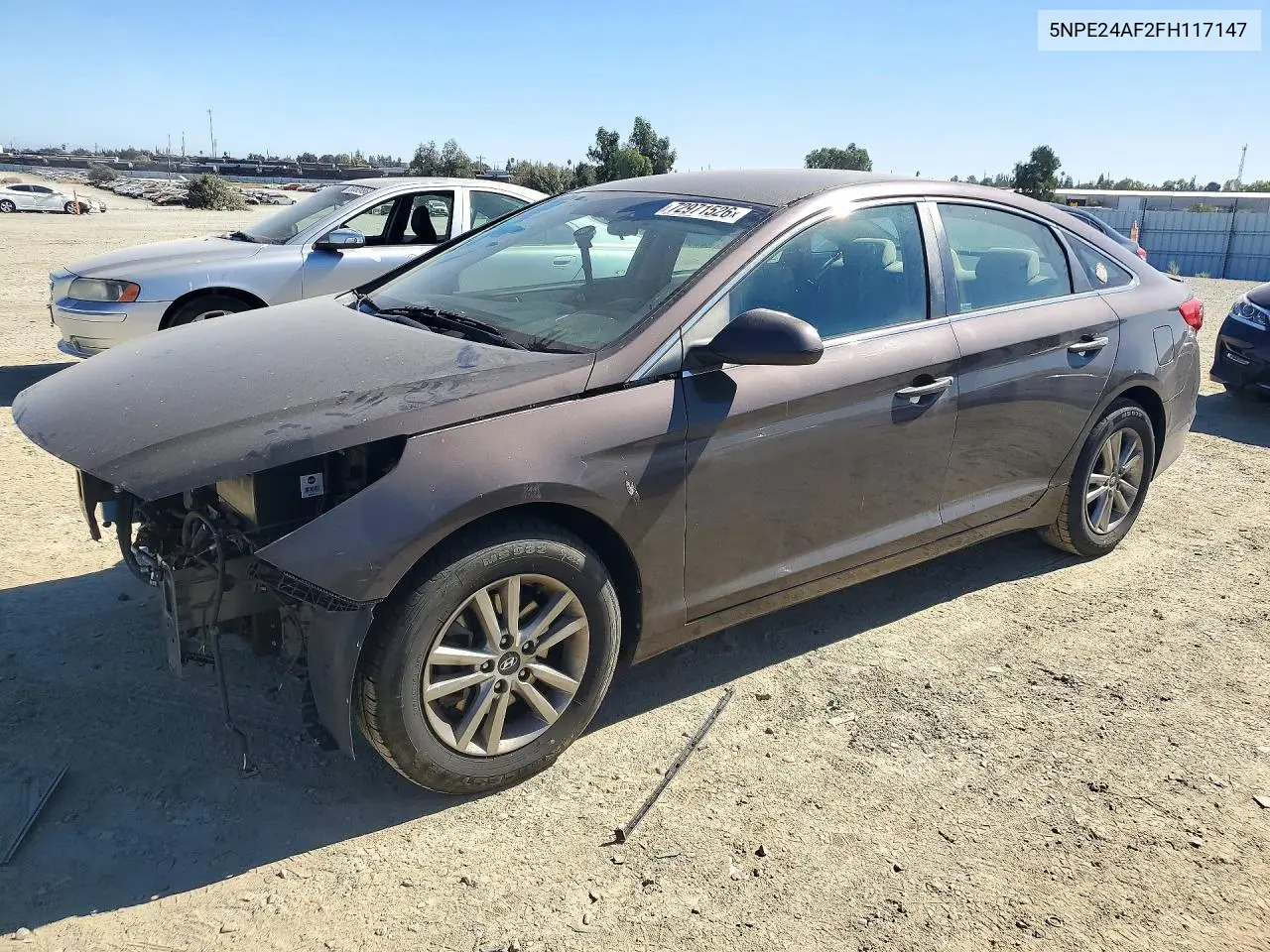 HYUNDAI SONATA 2015, VIN 5NPE24AF2FH117147