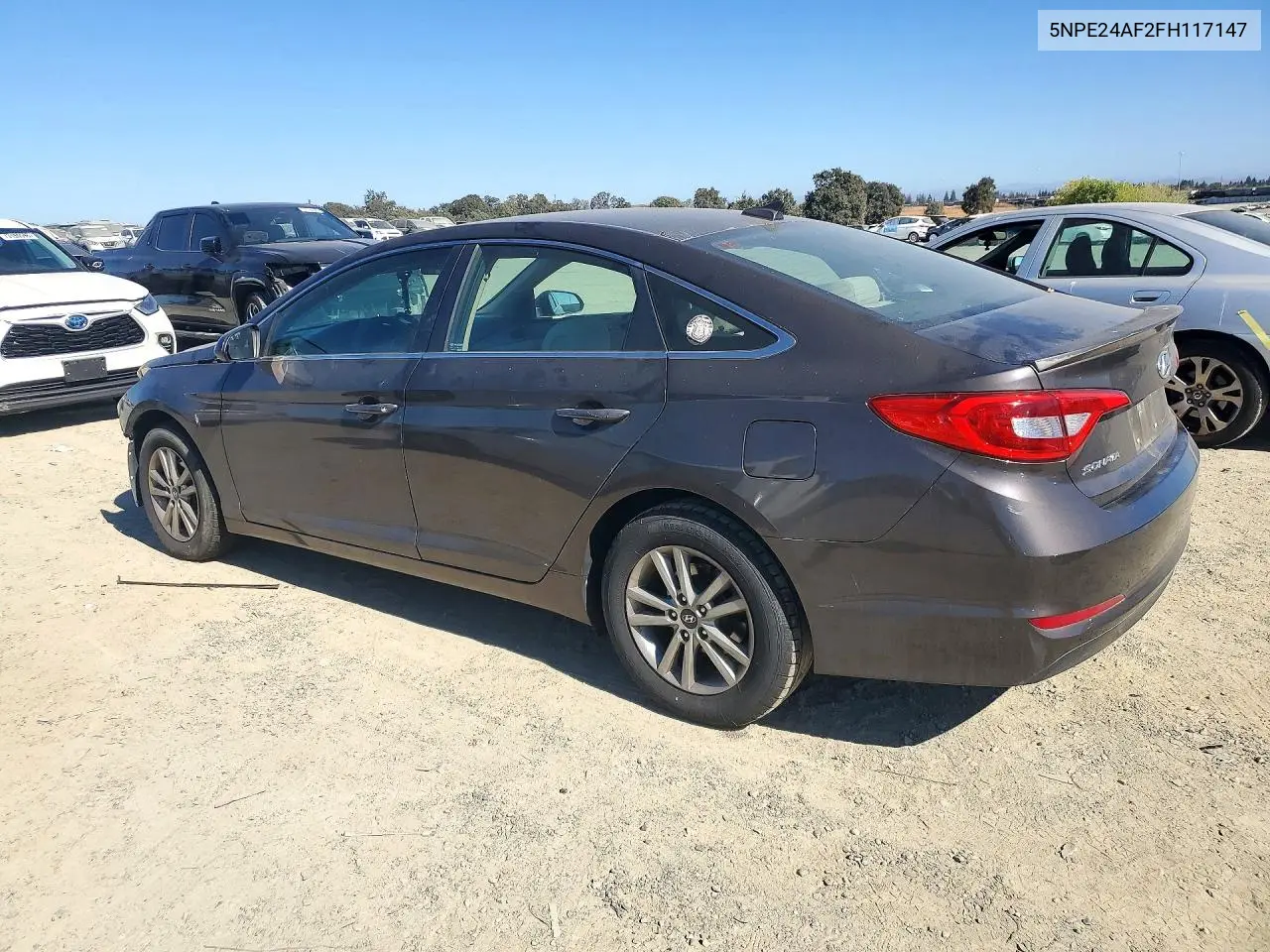 2015 HYUNDAI SONATA VIN 5NPE24AF2FH117147 — фото 2