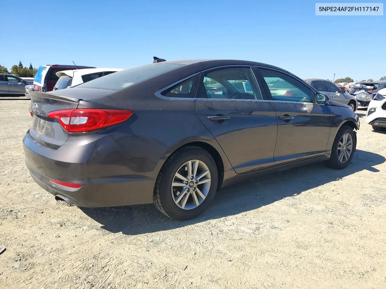 2015 HYUNDAI SONATA VIN 5NPE24AF2FH117147 — фото 3