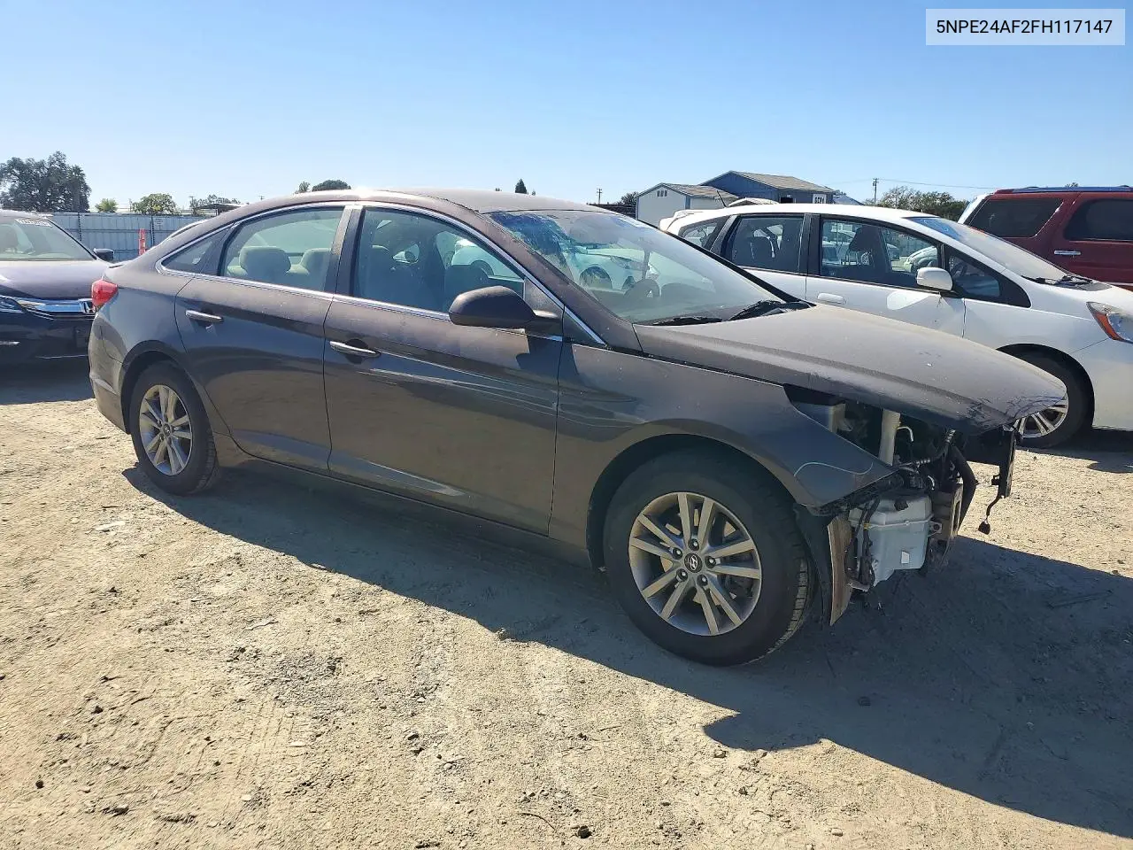 2015 HYUNDAI SONATA VIN 5NPE24AF2FH117147 — фото 4