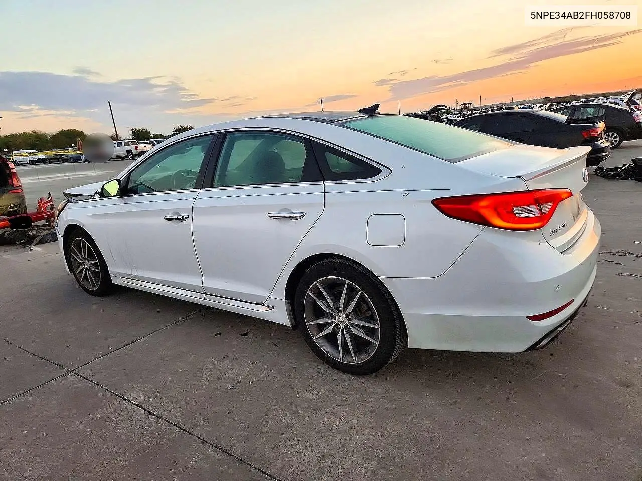 2015 HYUNDAI SONATA VIN 5NPE34AB2FH058708 — фото 2