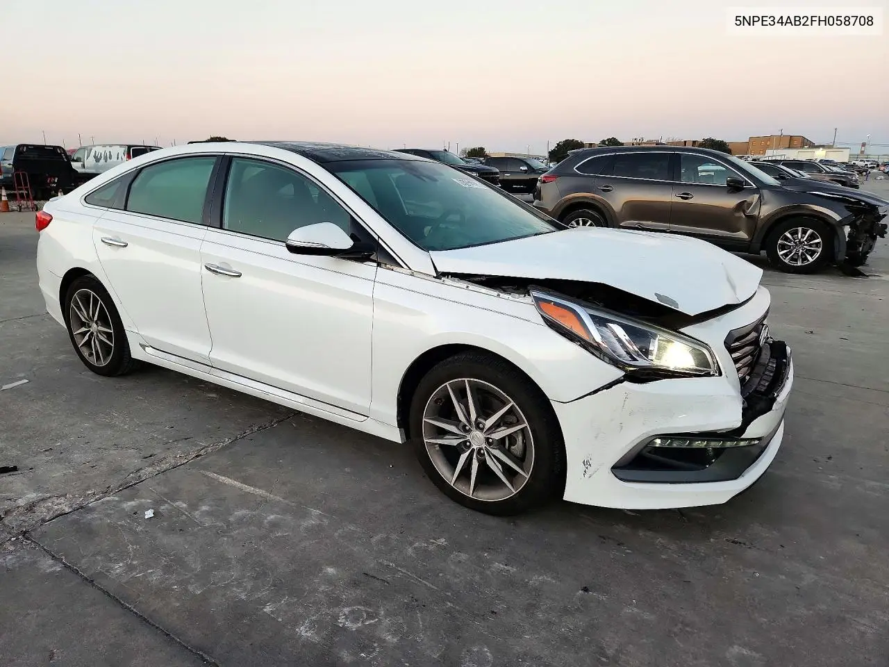 2015 HYUNDAI SONATA VIN 5NPE34AB2FH058708 — фото 4