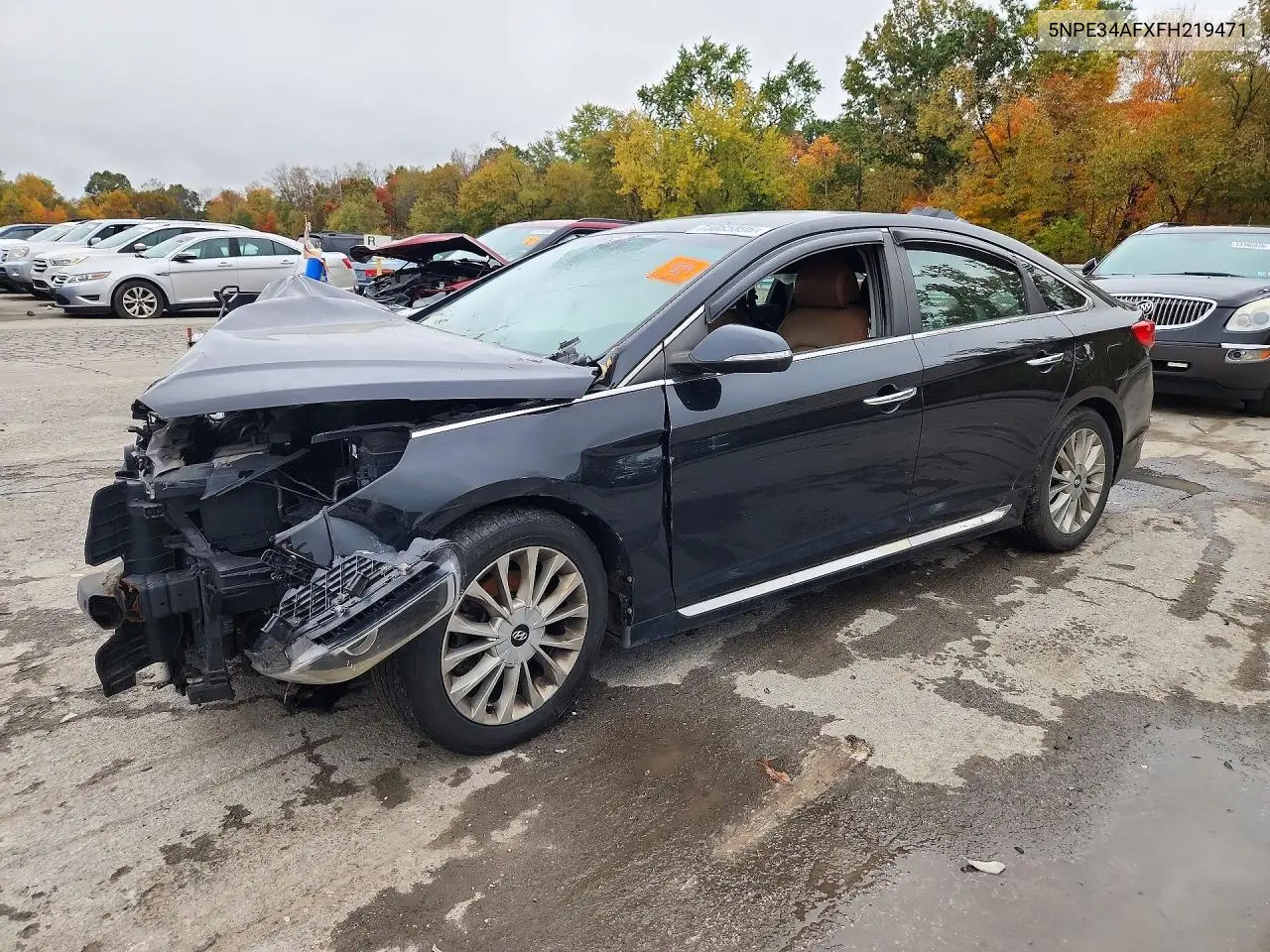 HYUNDAI SONATA 2015, VIN 5NPE34AFXFH219471