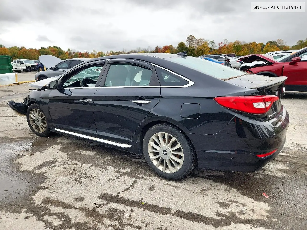 2015 HYUNDAI SONATA VIN 5NPE34AFXFH219471 — фото 2