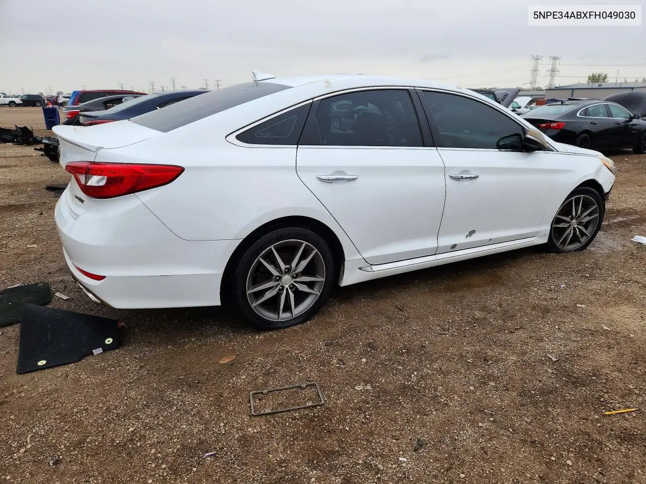 2015 HYUNDAI SONATA VIN 5NPE34ABXFH049030 — фото 3