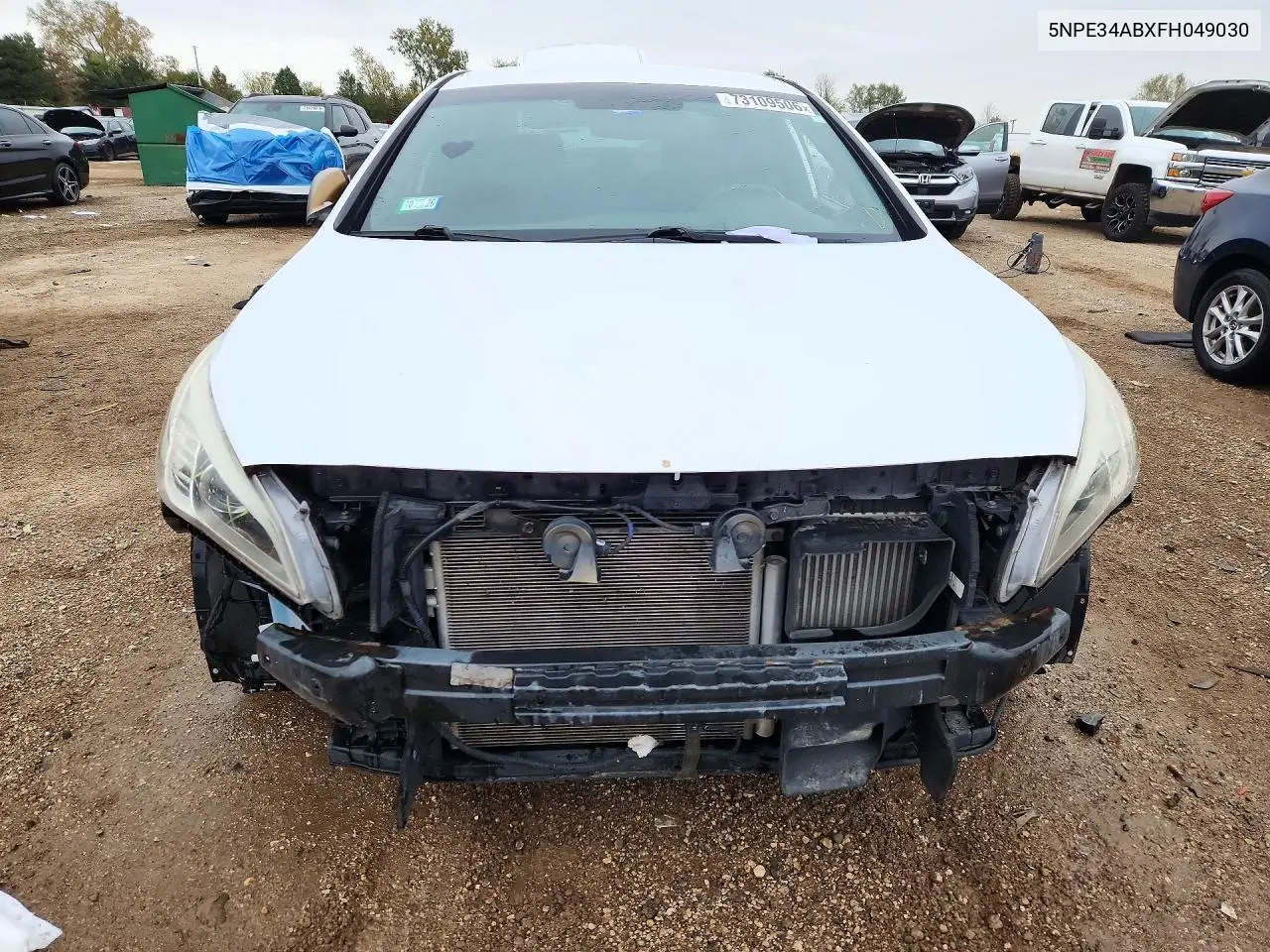 2015 HYUNDAI SONATA VIN 5NPE34ABXFH049030 — фото 5