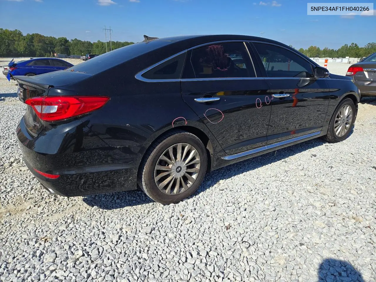 2015 HYUNDAI SONATA VIN 5NPE34AF1FH040266 — фото 3
