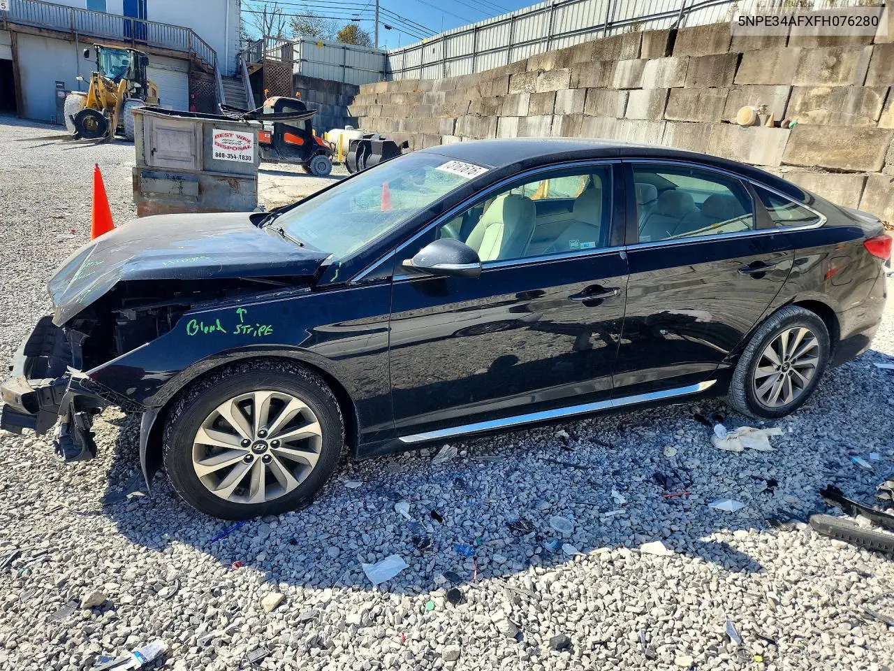 HYUNDAI SONATA 2015, VIN 5NPE34AFXFH076280