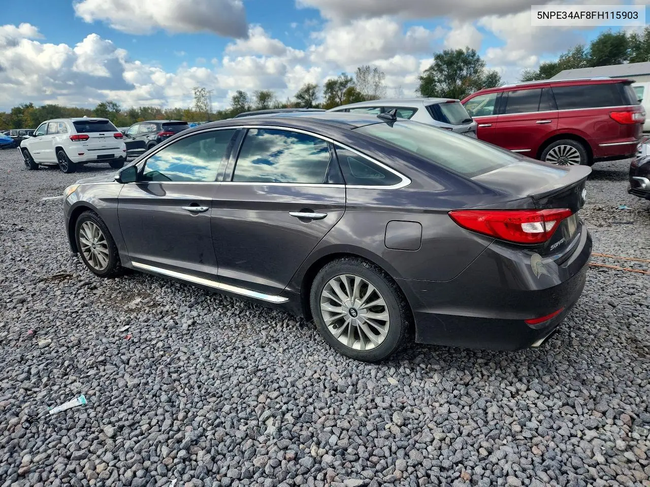 2015 HYUNDAI SONATA VIN 5NPE34AF8FH115903 — фото 2