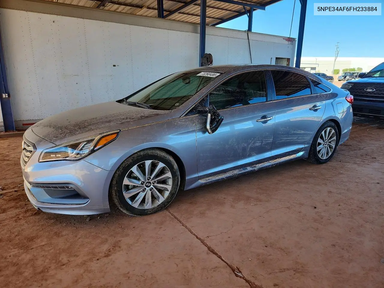 HYUNDAI SONATA 2015, VIN 5NPE34AF6FH233884