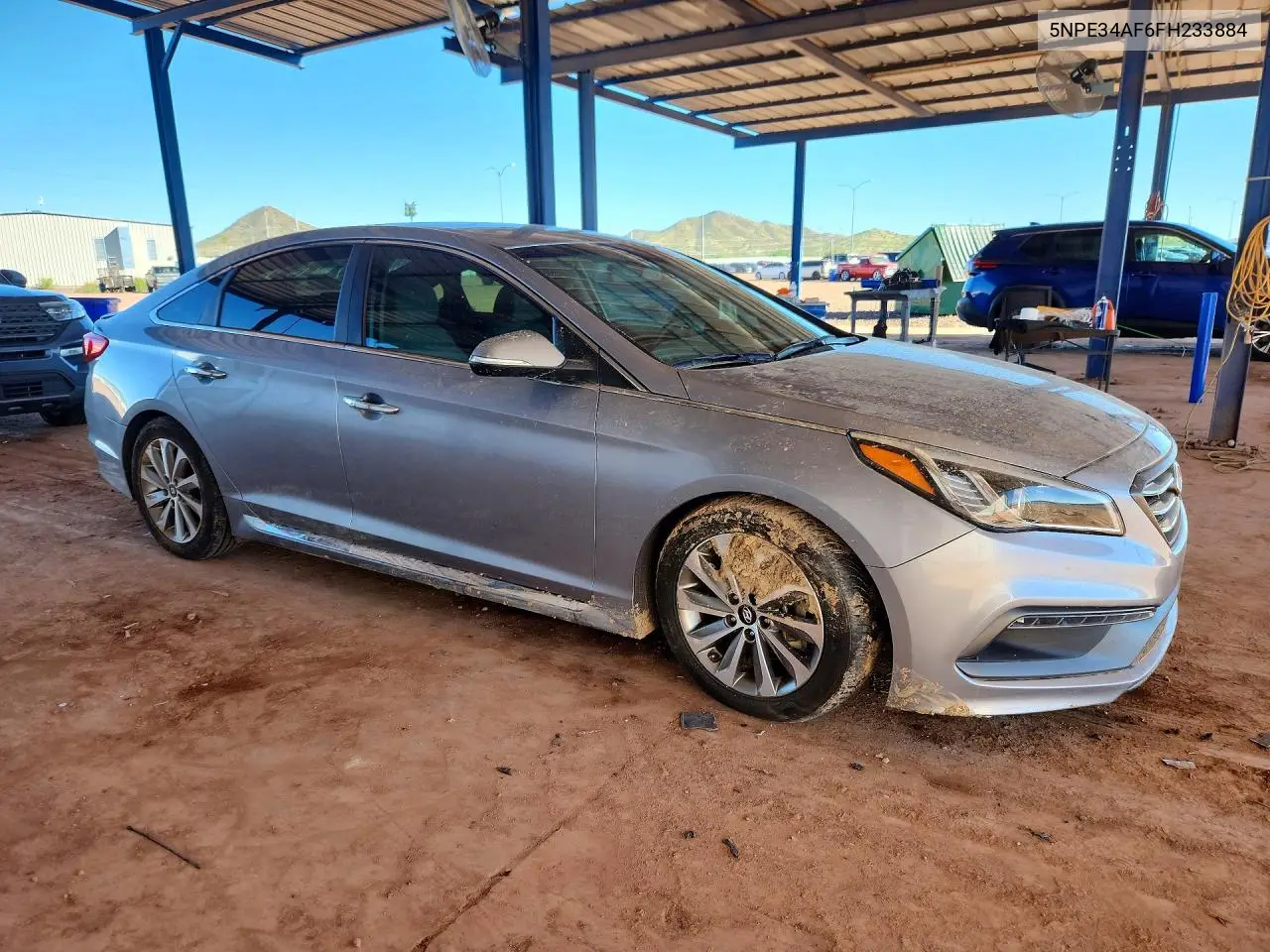 2015 HYUNDAI SONATA VIN 5NPE34AF6FH233884 — фото 4