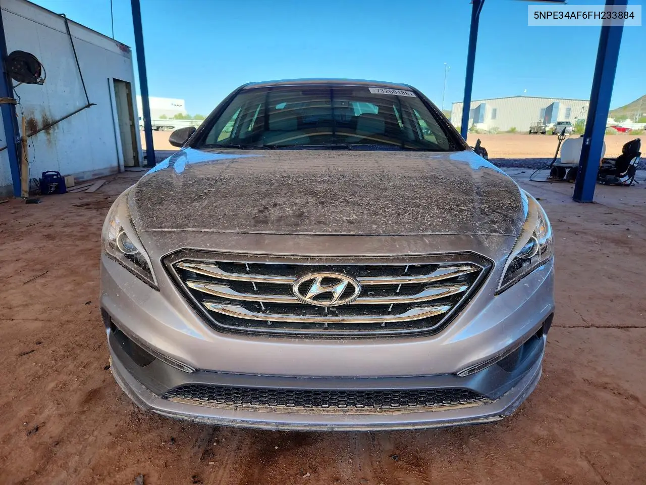 2015 HYUNDAI SONATA VIN 5NPE34AF6FH233884 — фото 5