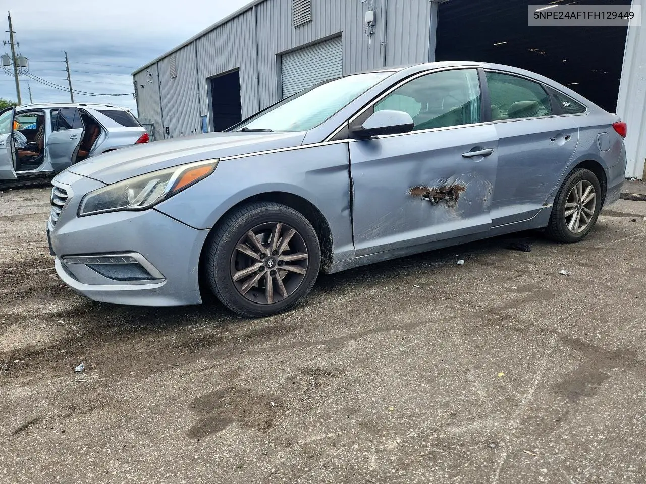 HYUNDAI SONATA 2015, VIN 5NPE24AF1FH129449