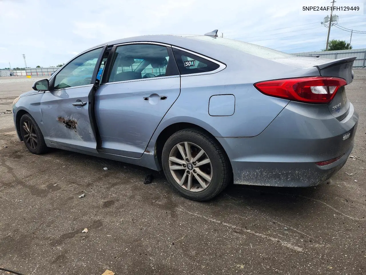 2015 HYUNDAI SONATA VIN 5NPE24AF1FH129449 — фото 2