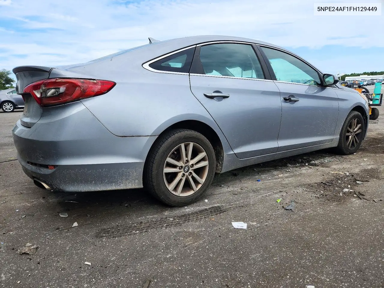 2015 HYUNDAI SONATA VIN 5NPE24AF1FH129449 — фото 3