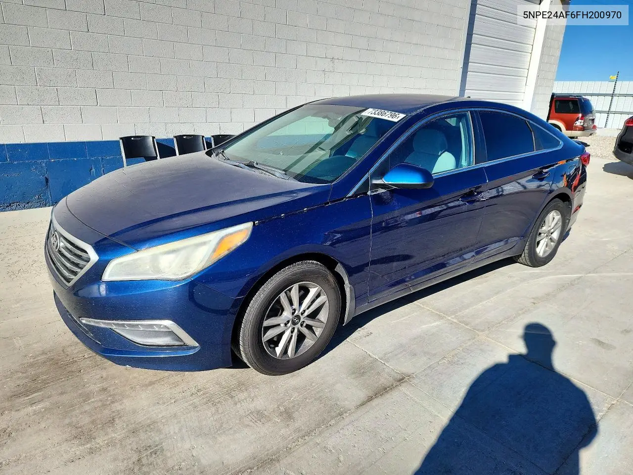 HYUNDAI SONATA 2015, VIN 5NPE24AF6FH200970