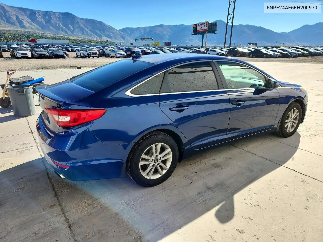 2015 HYUNDAI SONATA VIN 5NPE24AF6FH200970 — фото 3