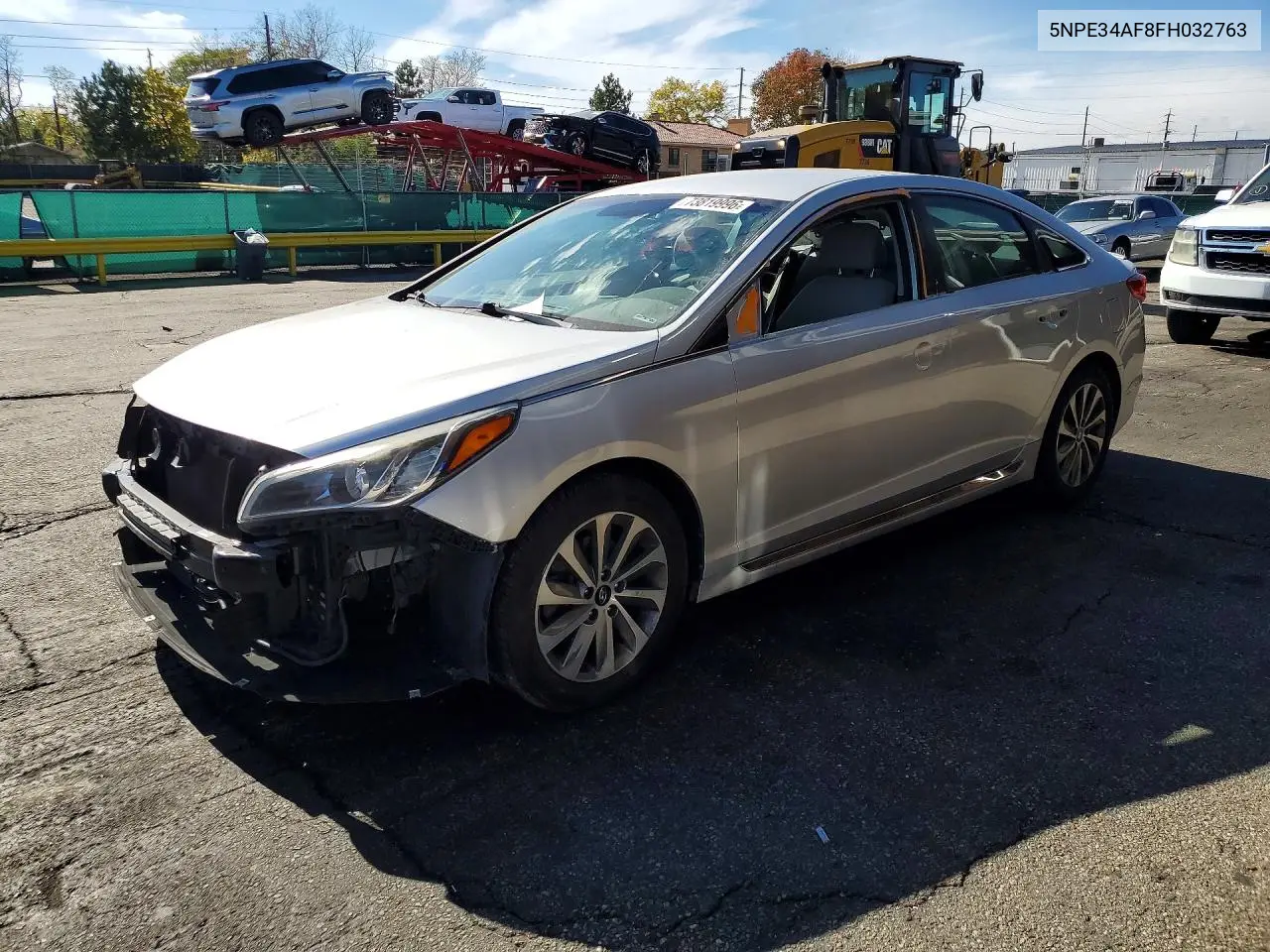 HYUNDAI SONATA 2015, VIN 5NPE34AF8FH032763