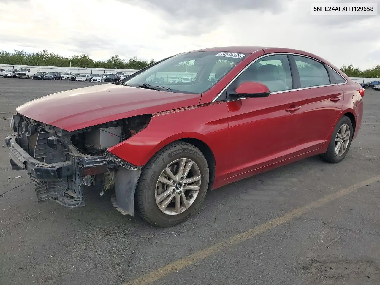 HYUNDAI SONATA 2015, VIN 5NPE24AFXFH129658