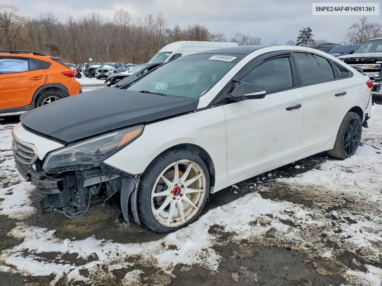 HYUNDAI SONATA 2015, VIN 5NPE24AF4FH091361