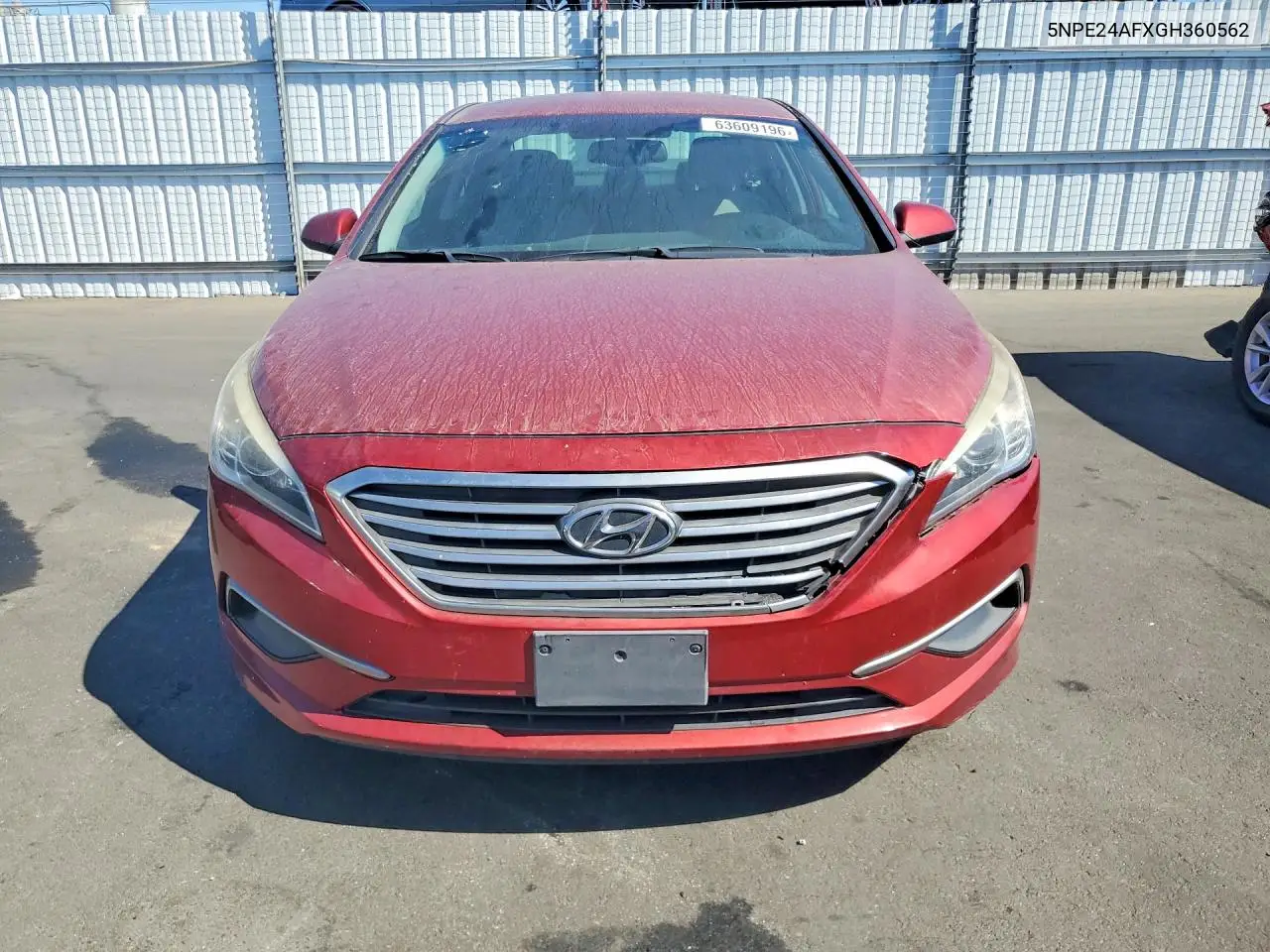 2016 HYUNDAI SONATA VIN 5NPE24AFXGH360562 — фото 5