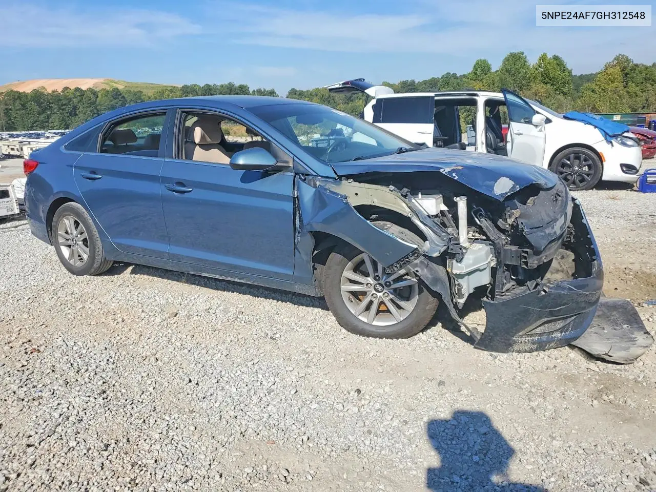 2016 HYUNDAI SONATA VIN 5NPE24AF7GH312548 — фото 4