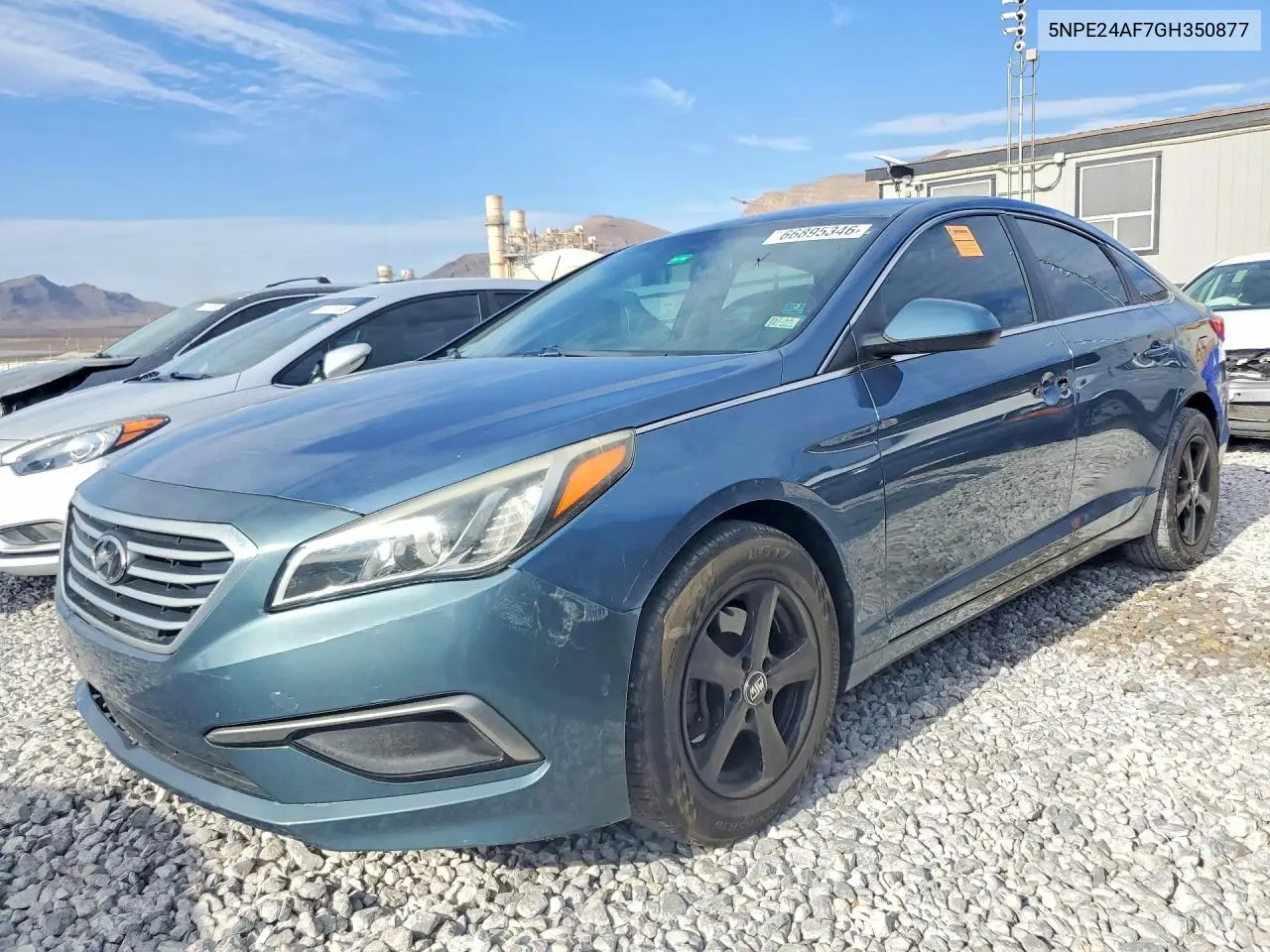HYUNDAI SONATA 2016, VIN 5NPE24AF7GH350877