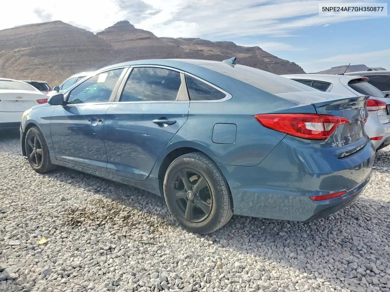 2016 HYUNDAI SONATA VIN 5NPE24AF7GH350877 — фото 2