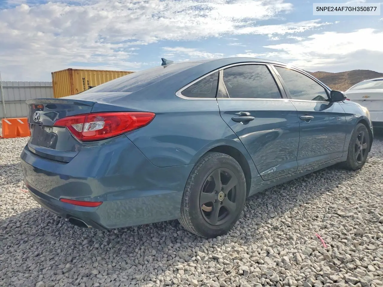 2016 HYUNDAI SONATA VIN 5NPE24AF7GH350877 — фото 3