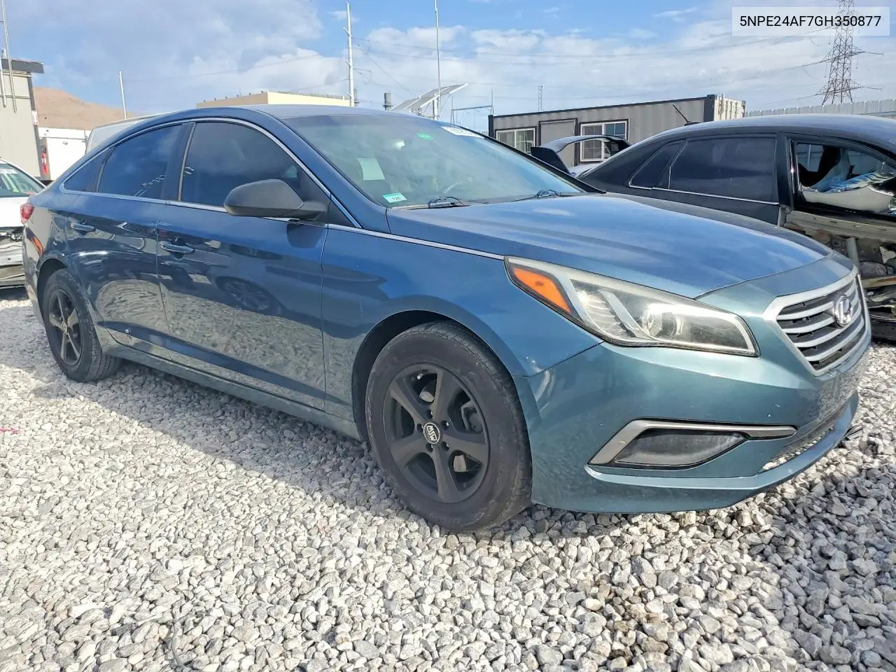 2016 HYUNDAI SONATA VIN 5NPE24AF7GH350877 — фото 4