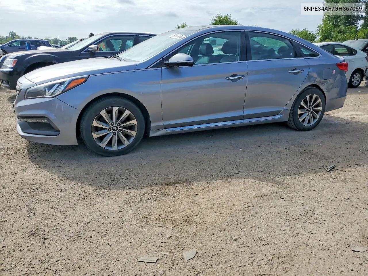 HYUNDAI SONATA 2016, VIN 5NPE34AF7GH367059