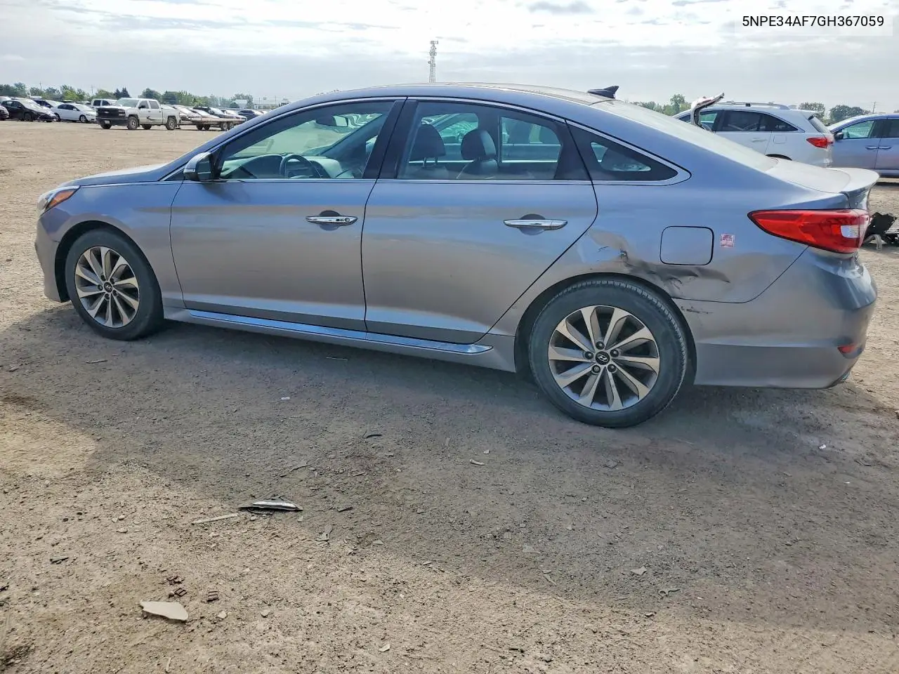 2016 HYUNDAI SONATA VIN 5NPE34AF7GH367059 — фото 2