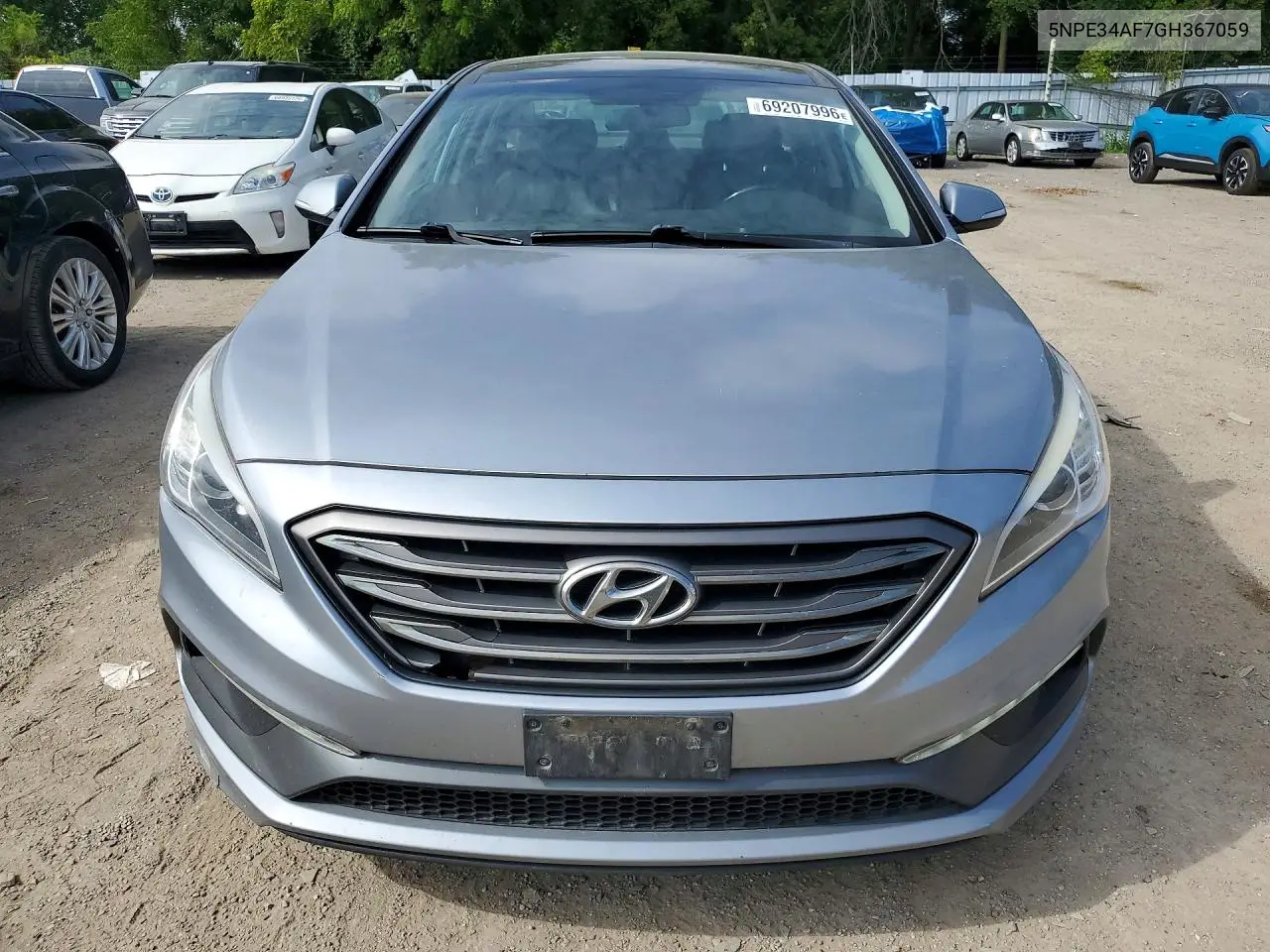 2016 HYUNDAI SONATA VIN 5NPE34AF7GH367059 — фото 5