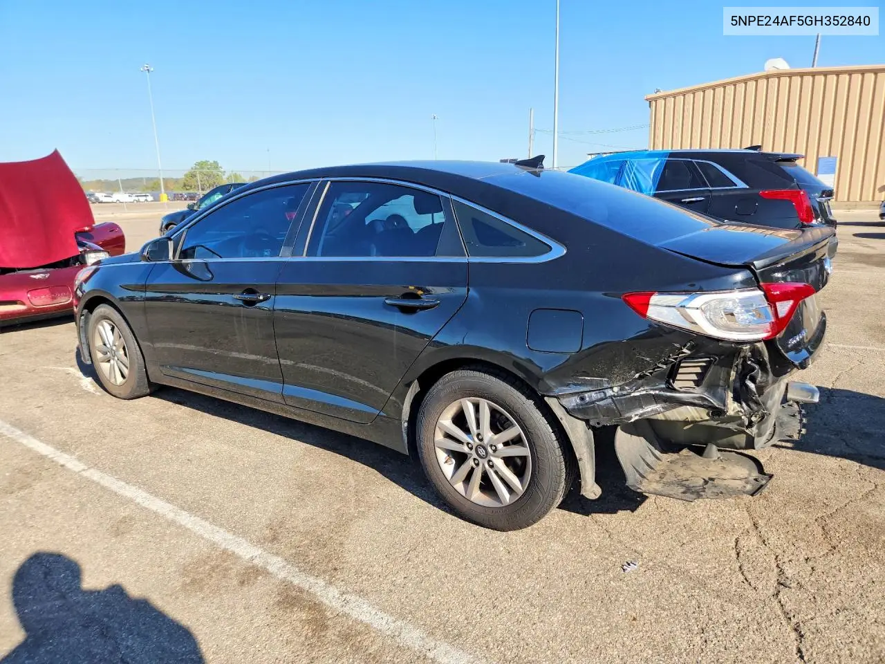 2016 HYUNDAI SONATA VIN 5NPE24AF5GH352840 — фото 2