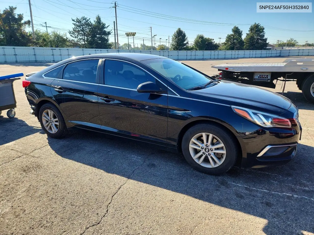 2016 HYUNDAI SONATA VIN 5NPE24AF5GH352840 — фото 4