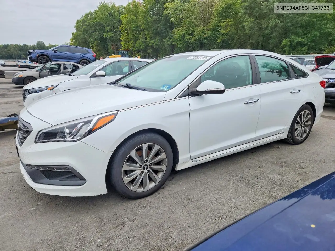 HYUNDAI SONATA 2016, VIN 5NPE34AF5GH347733