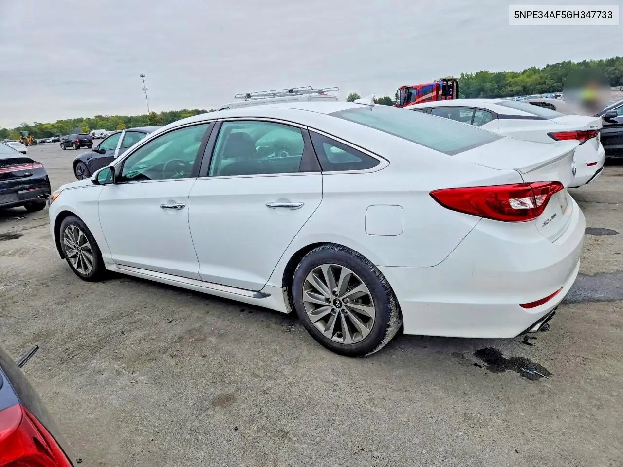 2016 HYUNDAI SONATA VIN 5NPE34AF5GH347733 — фото 2
