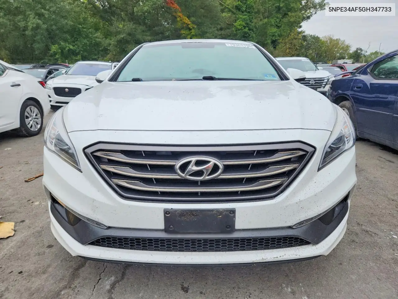 2016 HYUNDAI SONATA VIN 5NPE34AF5GH347733 — фото 5