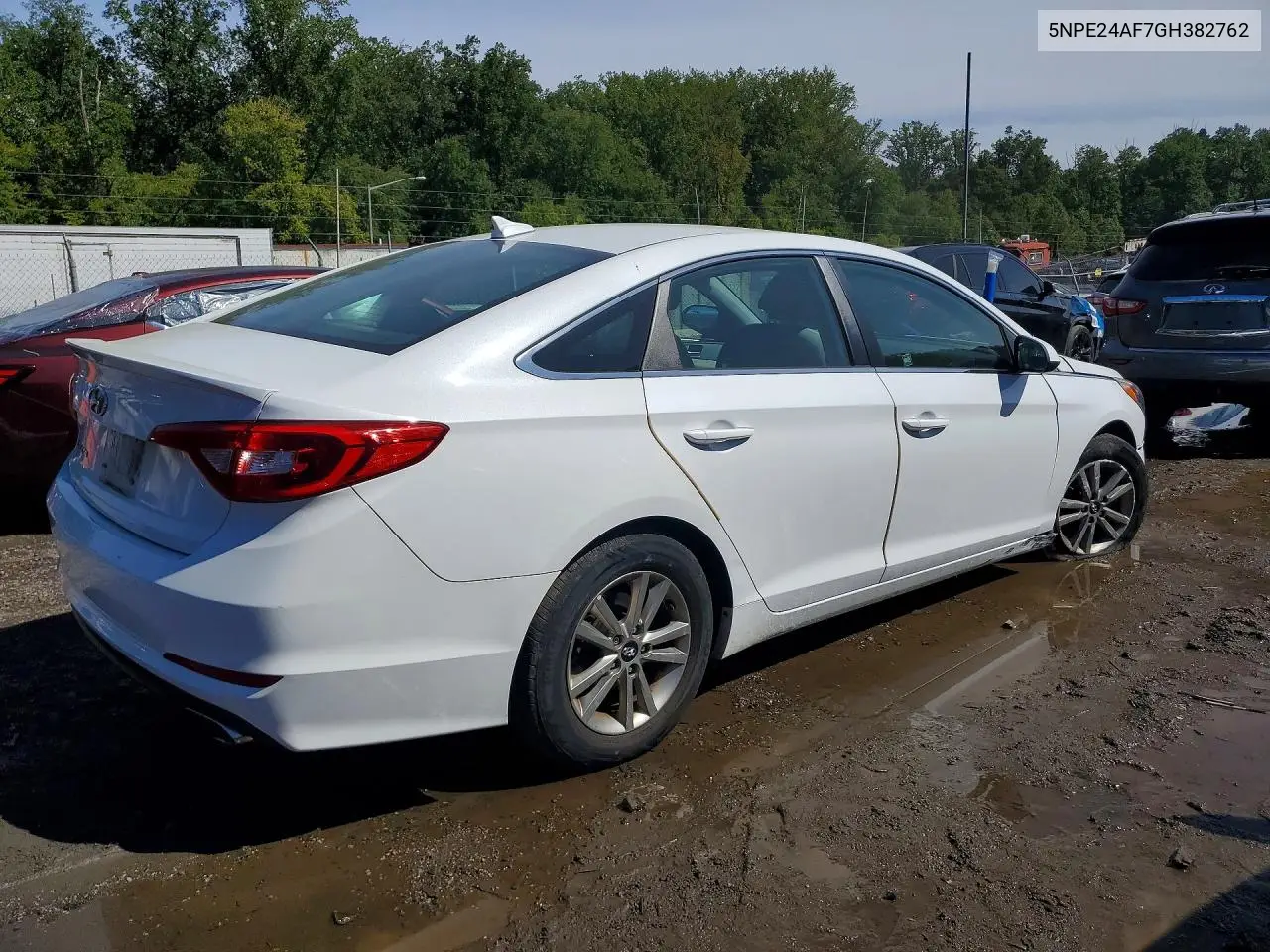 2016 HYUNDAI SONATA VIN 5NPE24AF7GH382762 — фото 3