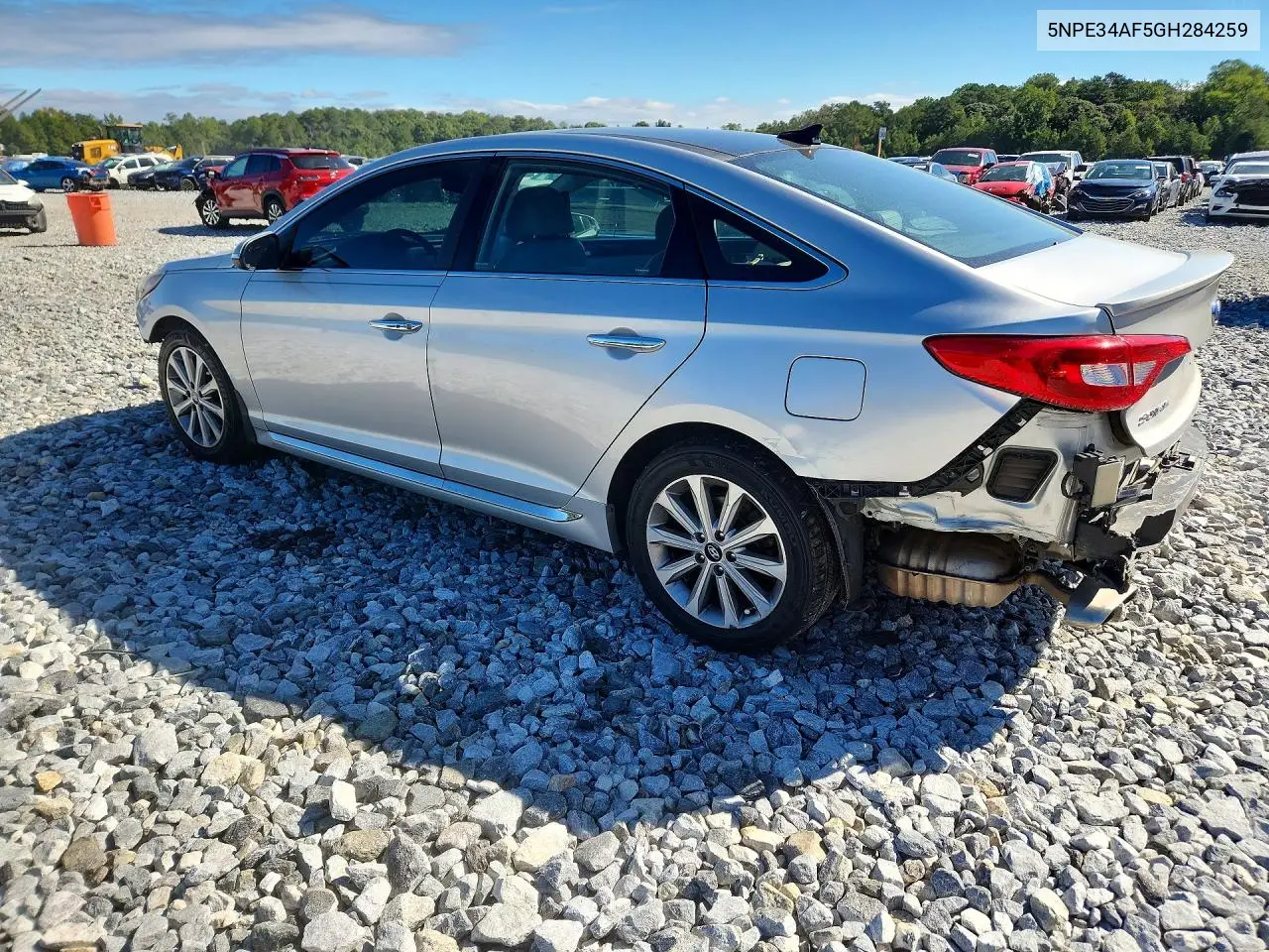 2016 HYUNDAI SONATA VIN 5NPE34AF5GH284259 — фото 2